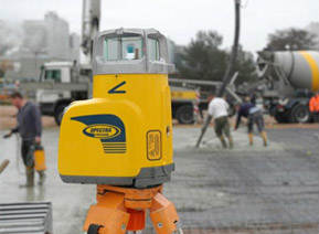 Trimble Laser Receiver in Use
